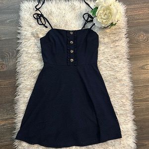 Maxi dress, navy blue, Medium